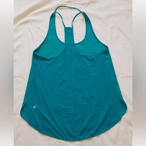 Lululemon teal blue tank -never worn size 4